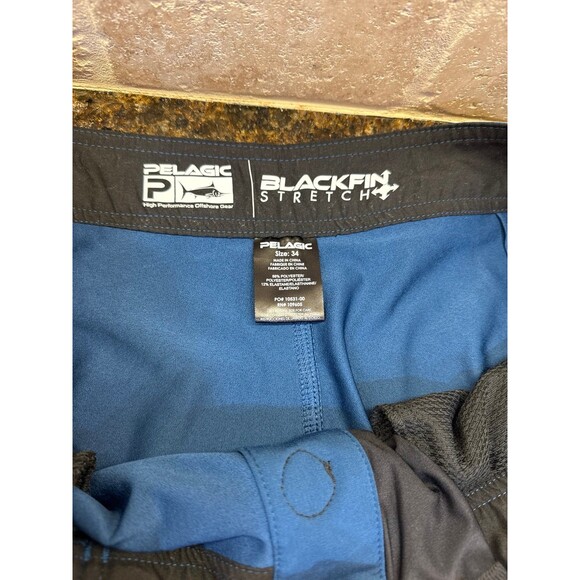 Pelagic Blackfin Stretch Board Shorts Blue Size 34 NWOT - Picture 3 of 6